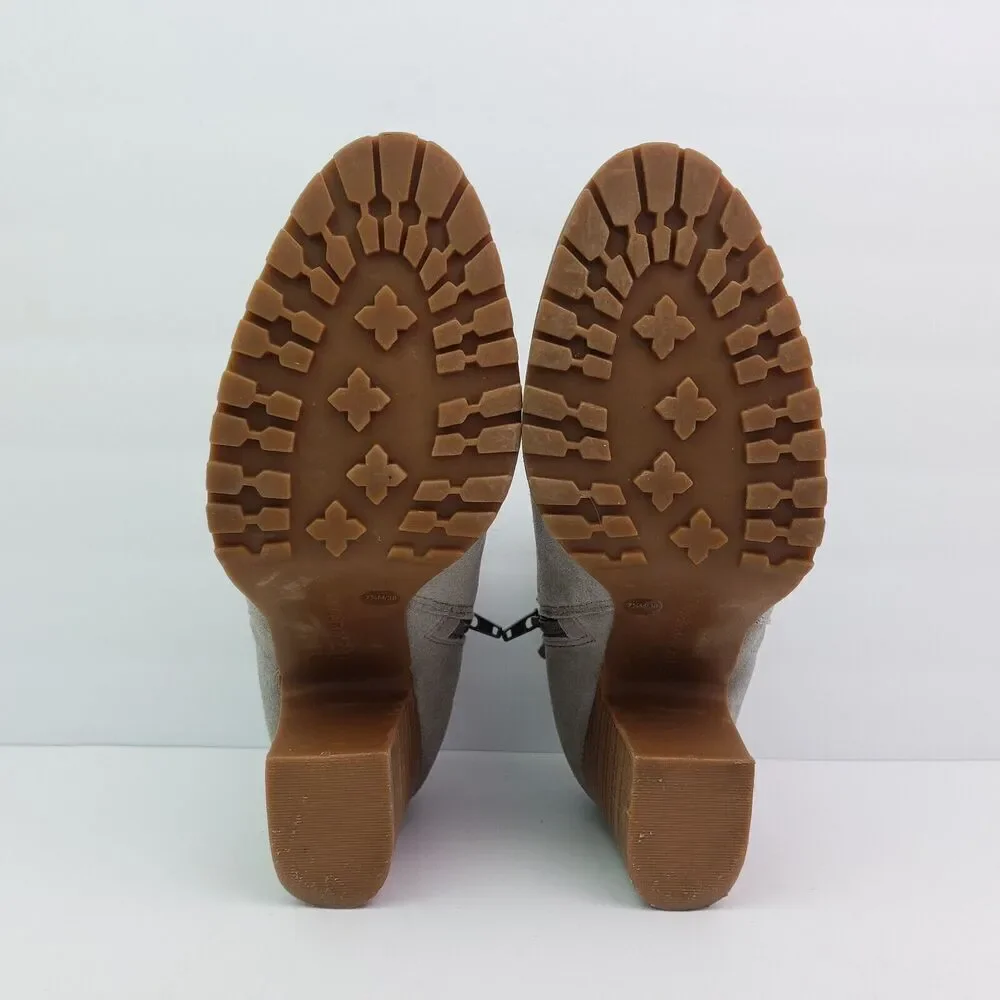 Lucky Brand Noryn Womens Size 7.5 Gray Suede Leather 3
